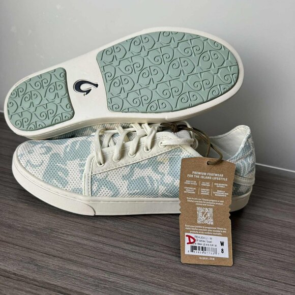 Olukai Pehuea li Mesh Sneakers Women's Size 8 $100 in Off White/Swell - Picture 3 of 11